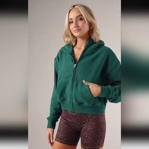NWT ACTA 💚🤎 Evergreen Essential Zip Up XXS/XS